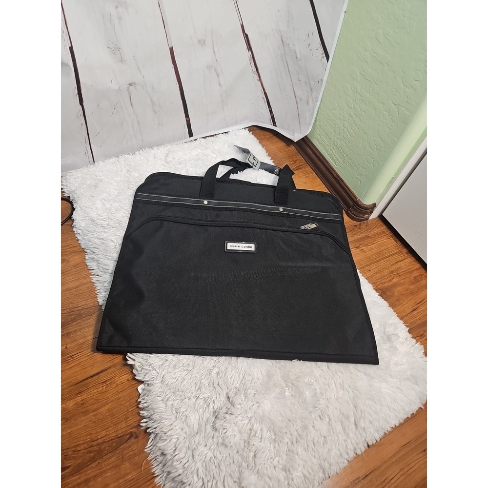 Pierre Cardin Black Garment Bag Hanging Travel Suit Carrier‎ NWT